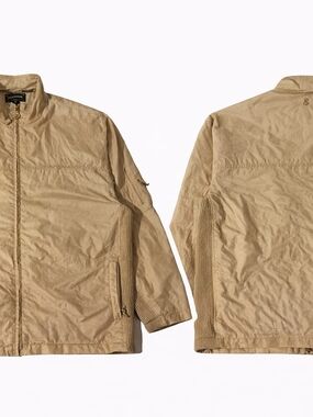 Rocawear Men's Light Tan Zip-Up Shirt Jacket